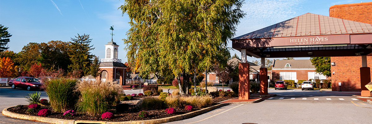 Front entrance of Helen Hayes Hospital