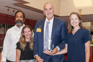 Medal of Independence winner, George Soto, with his Helen Hayes Hospital care team.